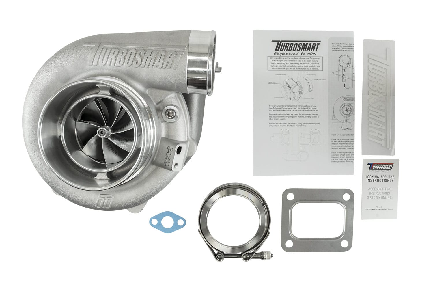 TS-1 Turbocharger 7170 (Kompact) T4 0.96AR Externally Wastegated