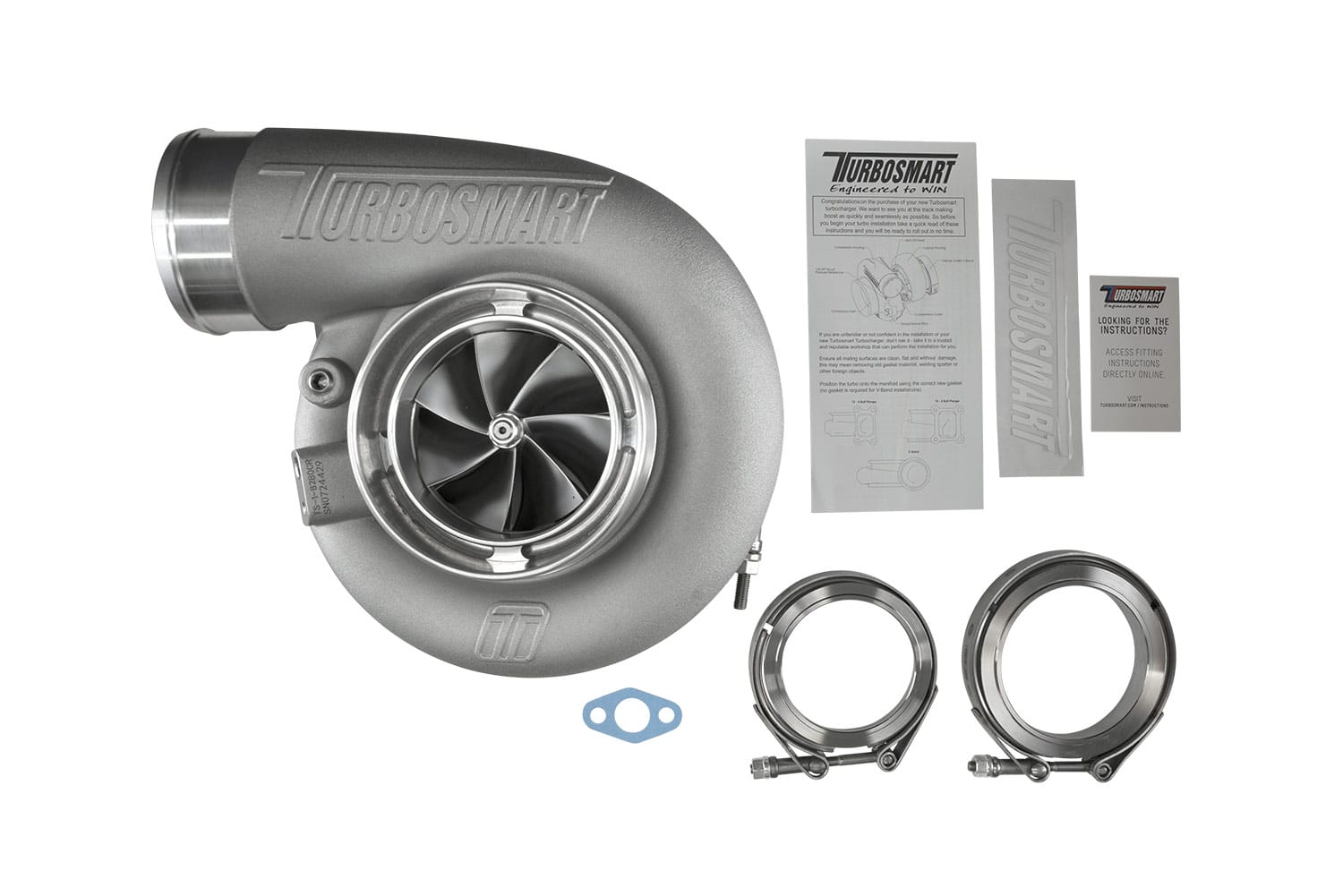 TS-1 Turbocharger 8280 V-Band Reverse Rotation 0.96AR Externally Wastegated