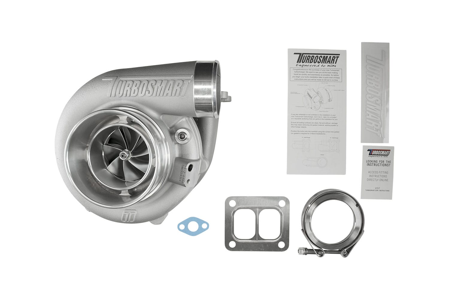 TS-2 Turbocharger (Water Cooled) 6466 T4 Divided 1.00AR Externally Wastegated