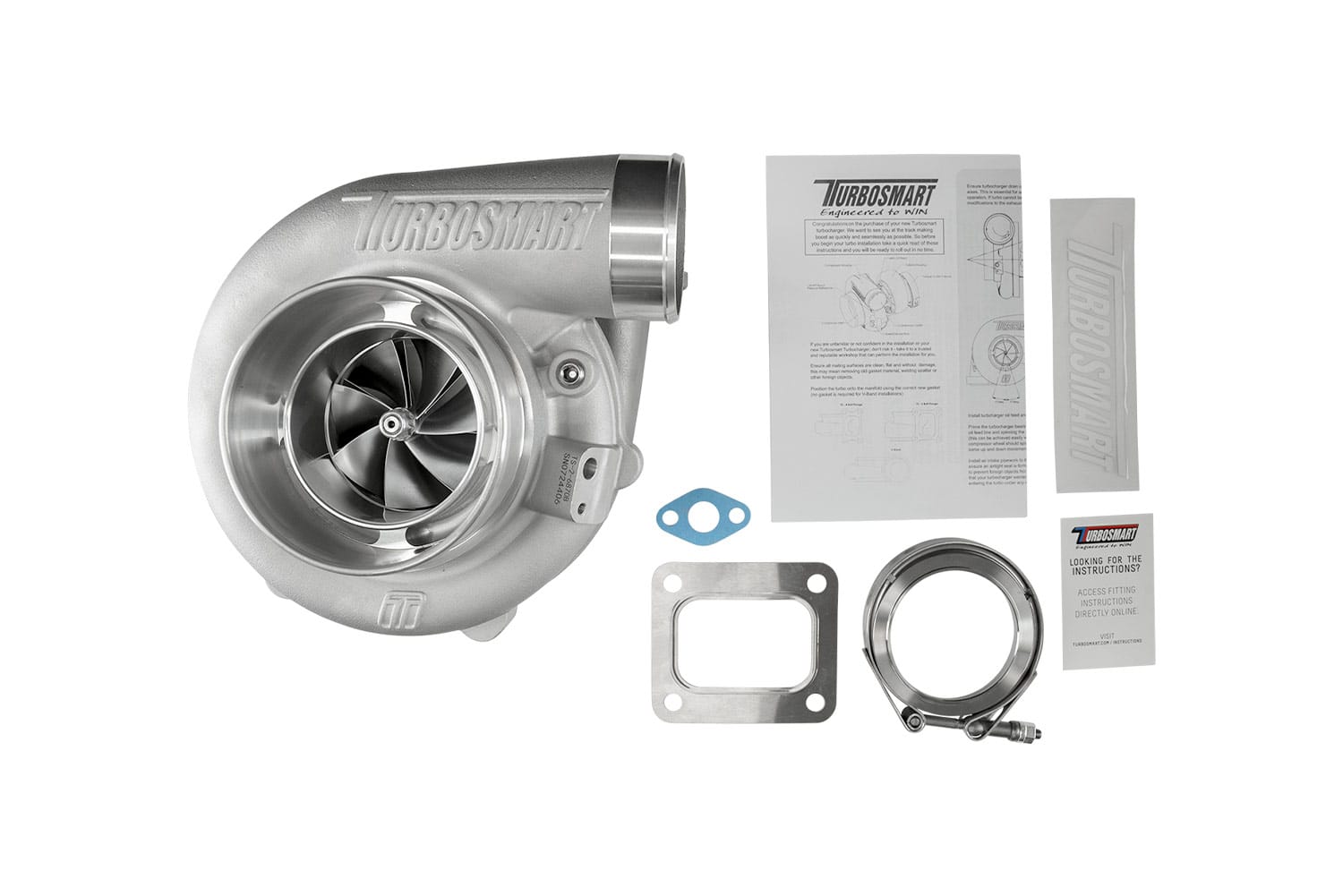 TS-2 Turbocharger (Water Cooled) 6870 (Kompact) T4 0.96AR Externally Wastegated