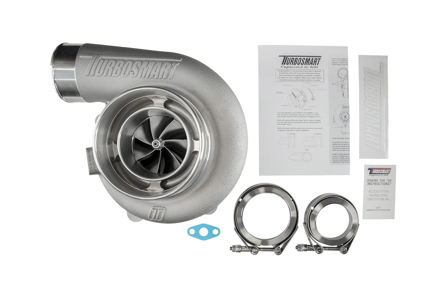 TS-1 Turbocharger 6262 V-Band 0.82AR Externally Wastegated (Reversed Rotation)