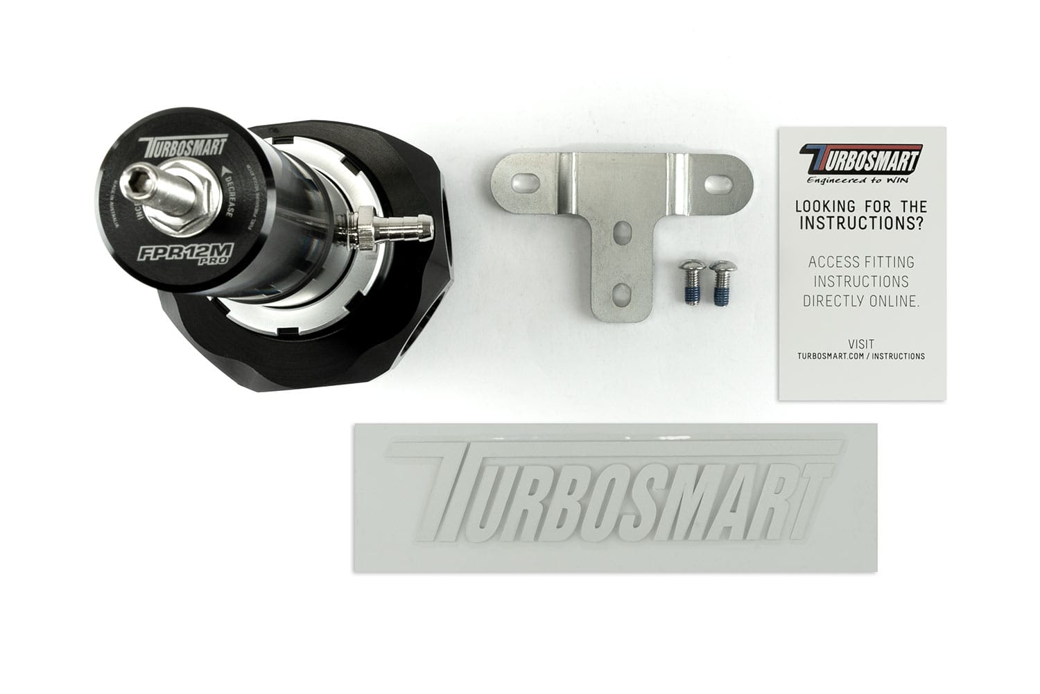 Turbosmart FPR12M Pro - Fuel Pressure Regulator - Black